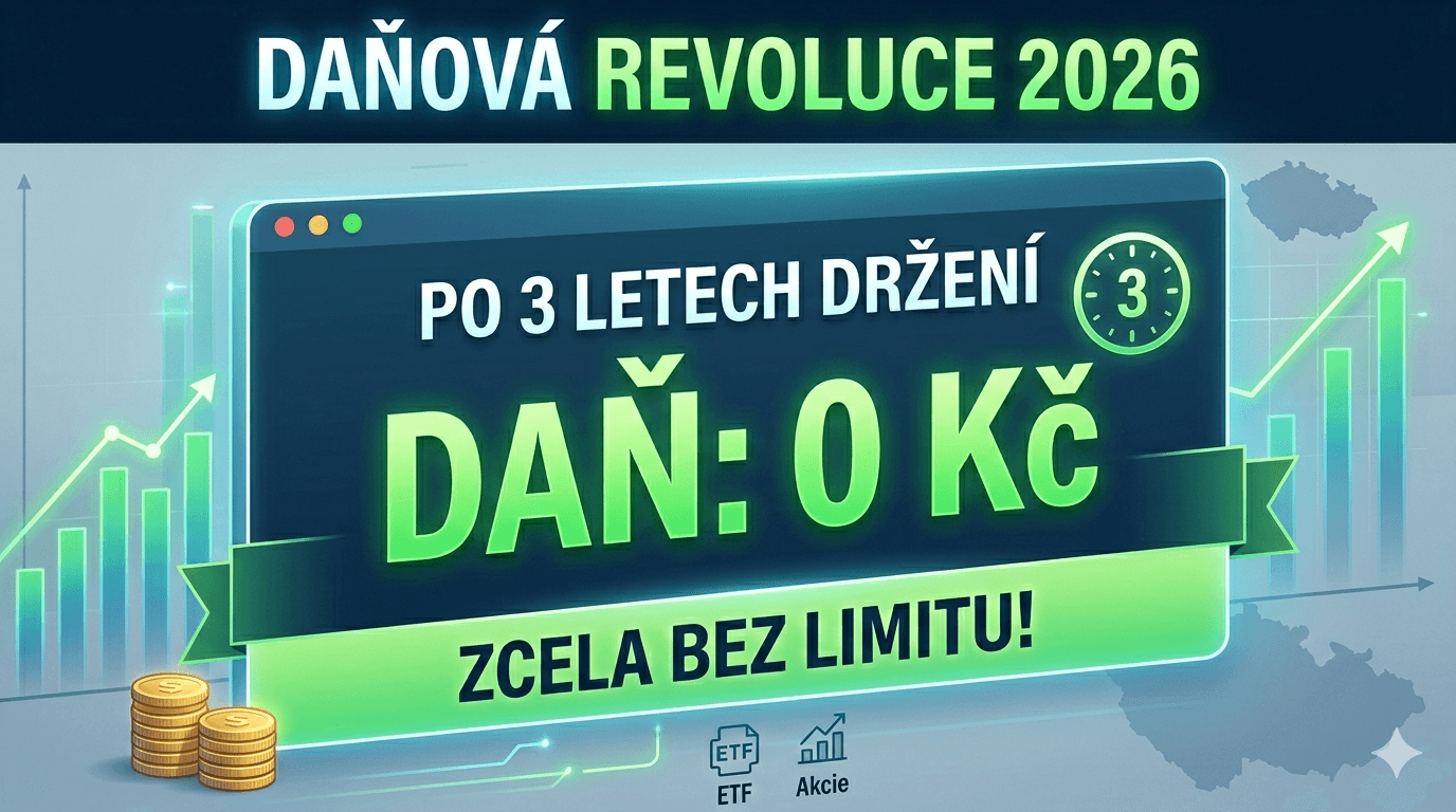 Daňová revoluce 2026: Akcie bez daně bez limitu