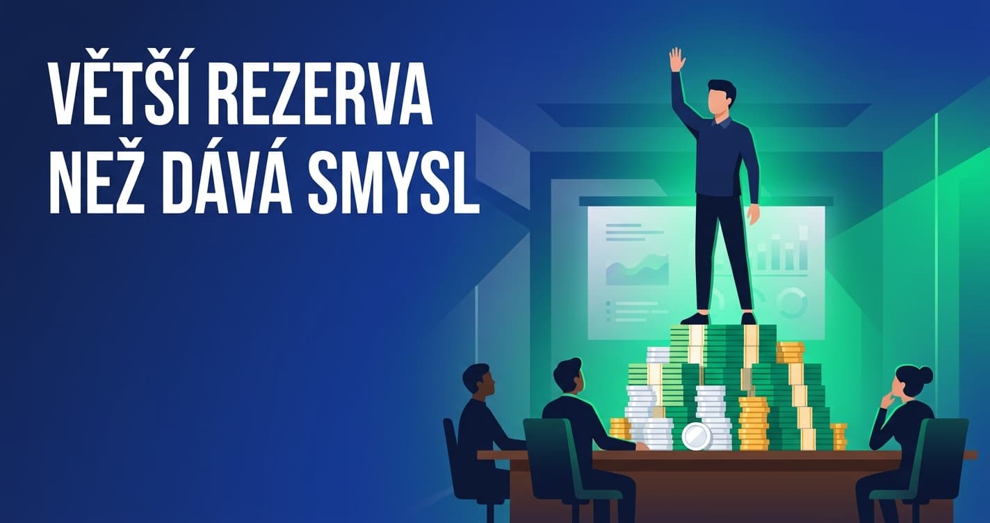 Držím větší finanční rezervu, než dává smysl. Díky ní můžu v práci říkat pravdu.