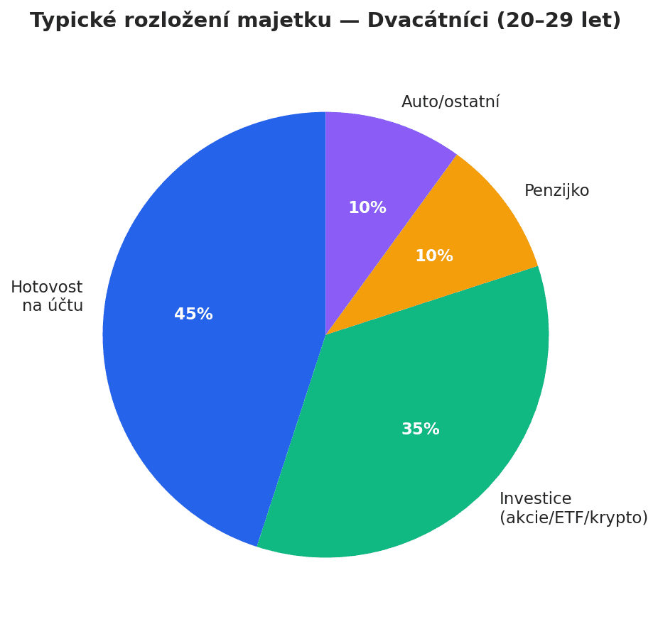 Rozložení majetku — dvacátníci